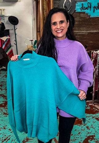 Side Slit Oversized Sweater