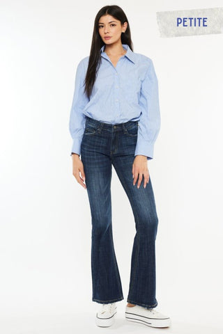 Petite Mid Rise KanCan Flare Jeans