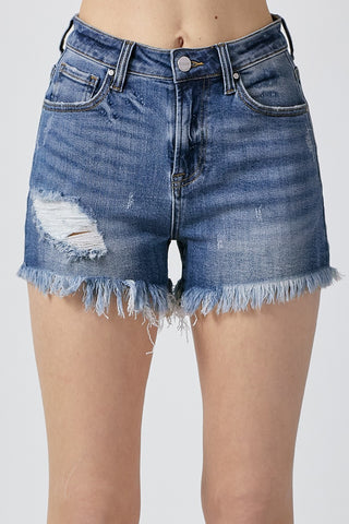 High Rise Risen Shorts