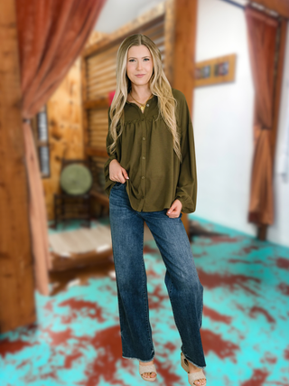 She's Got A Way Button Down Blouse