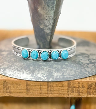 Navajo 5 Stone Cuff