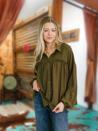 She's Got A Way Button Down Blouse