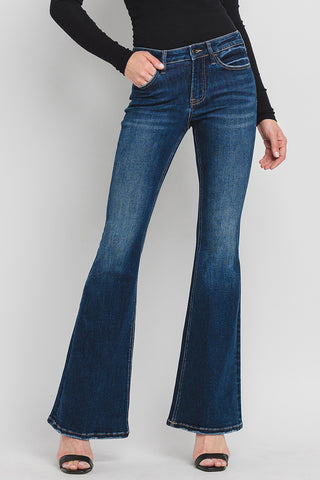 Mid Rise Super Flare Jeans