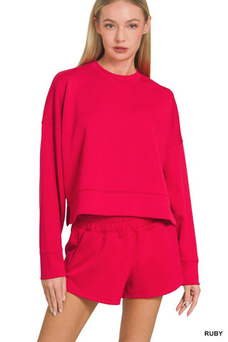 Scuba Long Sleeve Sweatshirt & Short Set
