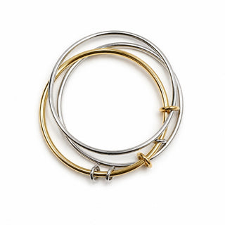 Modern Knot Accent Bangles