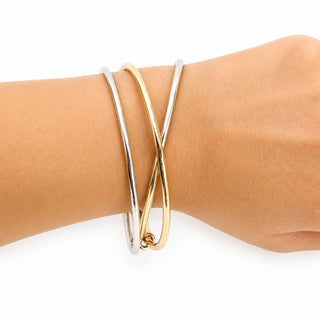 Modern Knot Accent Bangles