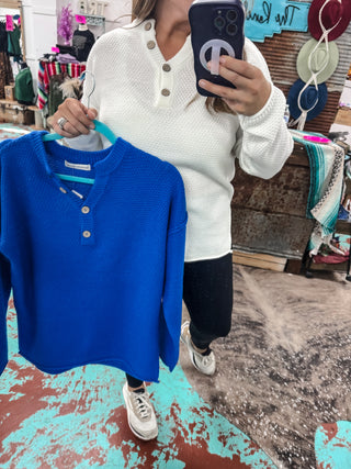 Henley Basic Sweater - DB