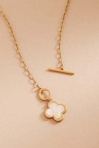 Clover Paper Charm Necklace