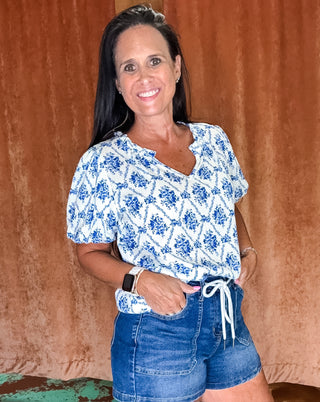 Women's Floral Print Top
