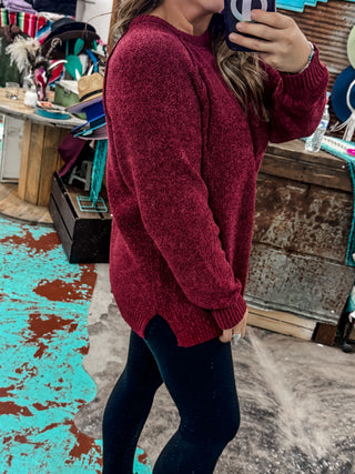 Chenille Raglan Sweater