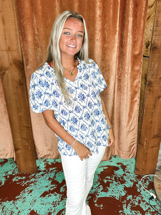 Women's Floral Print Top