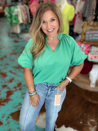 Elegant Puff Sleeve Top