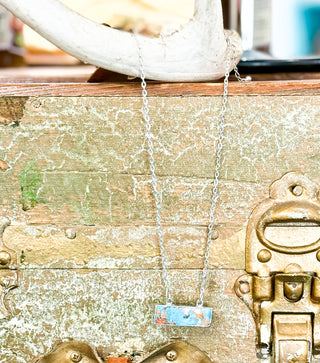 Gemstone Bar Necklace