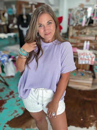 Lavender Game Day Top