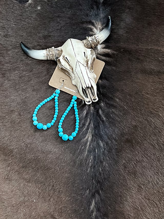 Navajo Pearl Oval Earrings