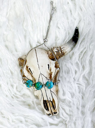 Round Gemstone Adjustable Bracelet