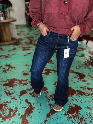 Petite Mid Rise KanCan Flare Jeans