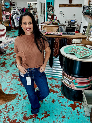 Tummy Control Mid Rise Flare Jeans