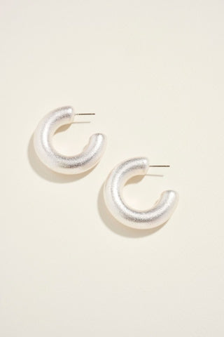 Metallic Hoop Earrings