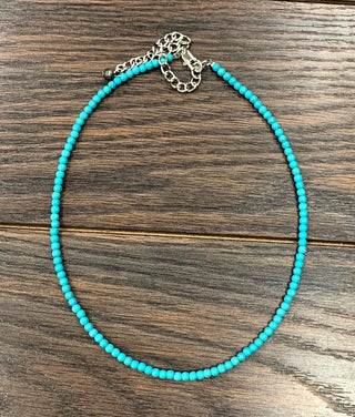 Choker Turquoise Stone Necklace
