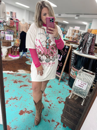 Rodeo Cowboy T-Shirt Dress