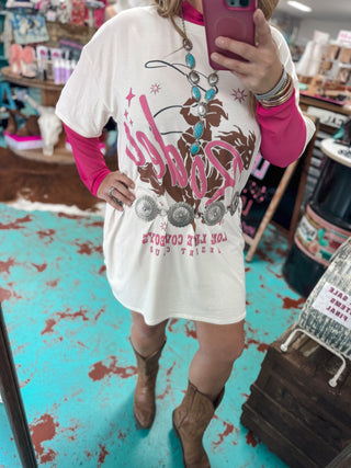 Rodeo Cowboy T-Shirt Dress