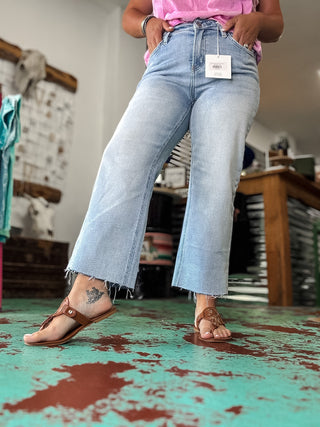 High Rise Slim Cropped Leg Jeans