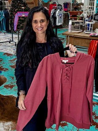 Women's Washed Hooded Top