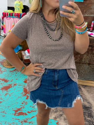 Taupe Simple Top
