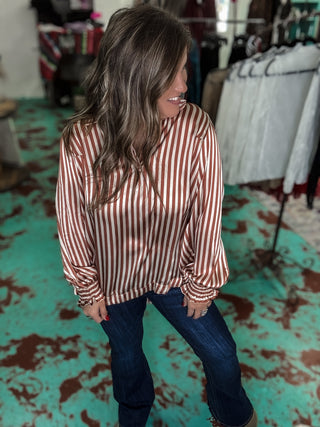 Dusty Rose Button Down Blouse