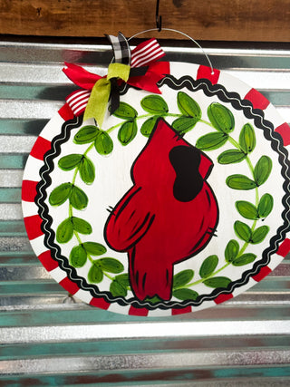Red Cardinal Door Hanger