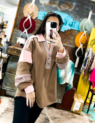 Neapolitan Oversized Knit Top