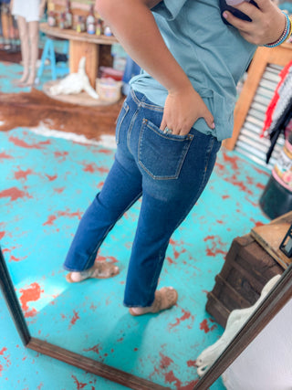 Cropped Basic Denim Jeans (0/24-18)