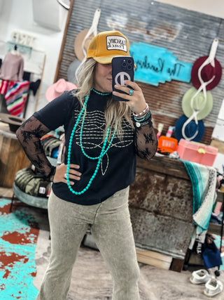 Cowboy Boot Stitch Tee