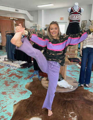 Acid Cutoff Straight Pants NEW