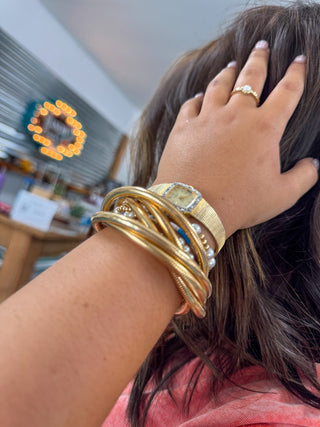 Metal Coil Tangle Bracelet