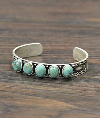 Navajo 5 Stone Cuff