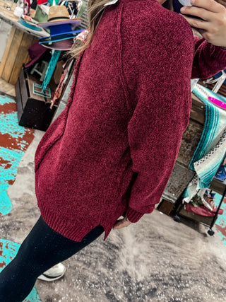 Chenille Raglan Sweater