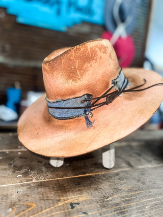 Pink Dust and Denim Hat