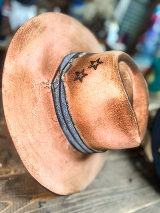Pink Dust and Denim Hat