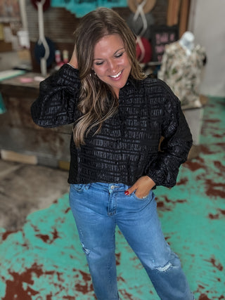 Button Down Collared Top