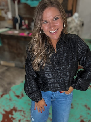 Button Down Collared Top