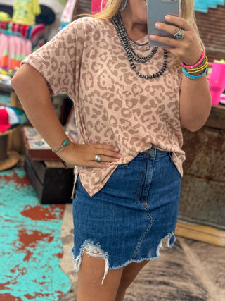Mauve Leo Top