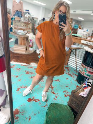 Caramel Pocket Dress