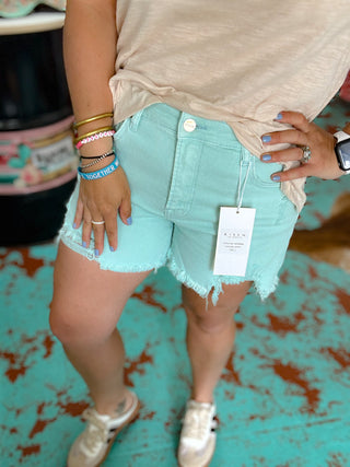 Mint Mid Rise Shorts
