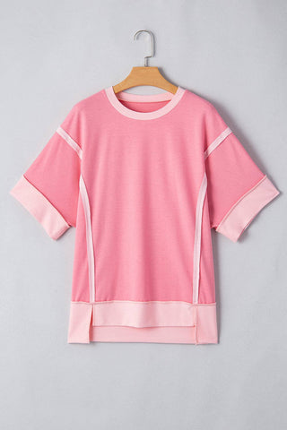 Colorblock Reverse Seam Summer Top